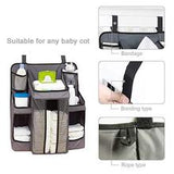 Baby Crib Storage Bag for Bottles and Diapers