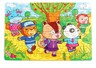80-Piece Wooden Puzzle Set - Cartoon Educational Toy
