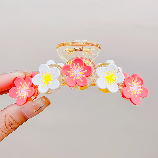 Large Transparent Tulip Flower Hair Clip
