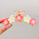 Large Transparent Tulip Flower Hair Clip