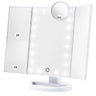 HAMSWAN Makeup Mirror Vanity Mirror with Lights Lighted Makeup Mirror with 1X 2X 3X 10X Magnifying Touch Control Design Dual Power Supply Portable LED Makeup Mirror Women Gift (White+10X)