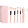 Makeup Brush Set with Wooden Handle and Brush Bag