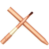 Iron Box Set, 12-Piece Gold Makeup Brush Kit