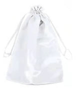 Premium Satin Drawstring Wig & Jewelry Organizer Bags (Set of 5)