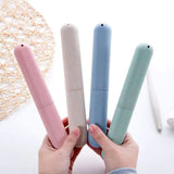 Portable Wheat Straw Travel Toothbrush Storage Box