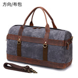 Vintage Waxed Canvas Travel Bag for Camping and Storage