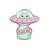 Cartoon Jewelry Alien Spaceship Brooch Accessory