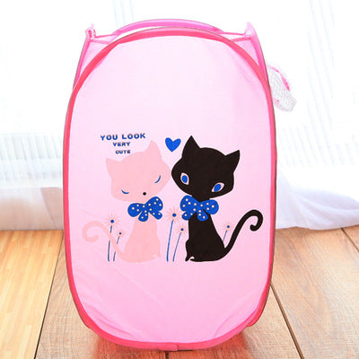 Customizable Cartoon Laundry Basket for Kids Storage