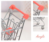 Mini Shopping Cart Trolley for Storage and Decoration