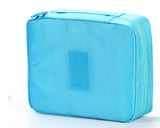 Pink Travel Pouch and Toiletry Organizer Bag Set