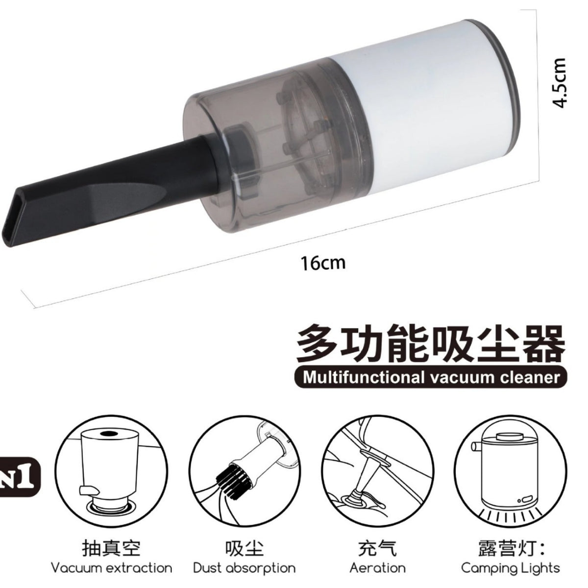Mini Portable Handheld Car Vacuum Cleaner (Wholesale)
