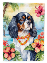 Cavalier Spaniel Luau Garden Flag