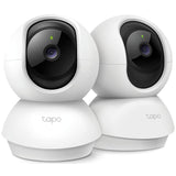 TP-Link Tapo 2K Pan/Tilt Security Camera for Baby Monitor Dog Camera w/Motion Detection 2-Way Audio Siren Night Vision Cloud & SD Card Storage Works with Alexa & Google Home 2-Pack (C210P2)