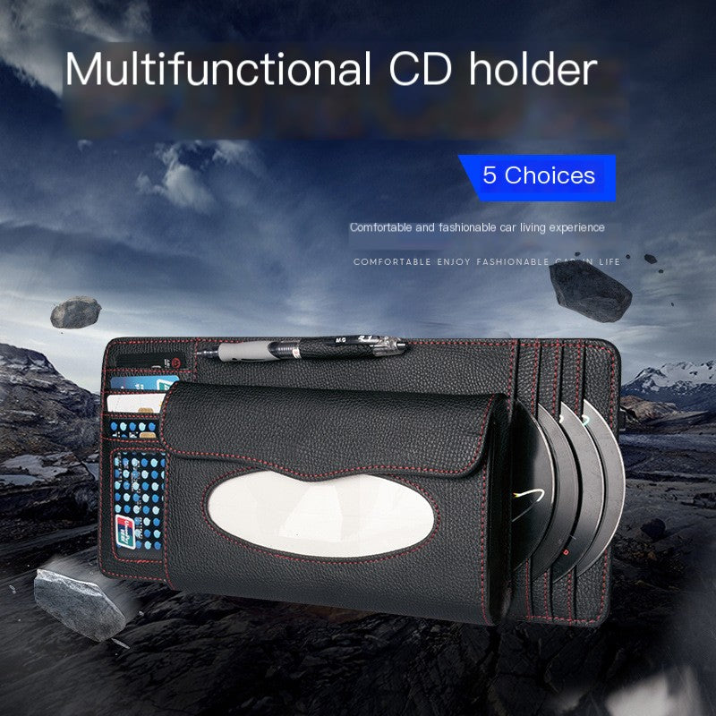 Car Sunshade Organizer with Multi-Function Card Holder