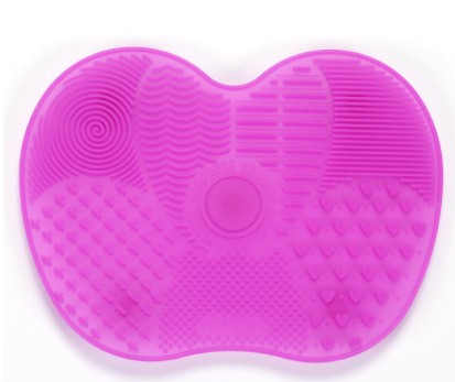 Silicone Brush Cleaning Mat - Small Apple Design