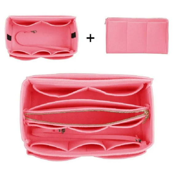 Felt cosmetic bag