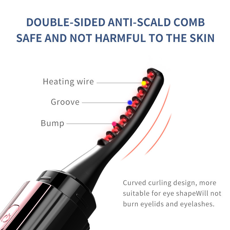 Electric Heated Eyelash Curler with 4 Temperature Modes