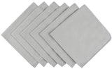 Microfiber Lint Free Rags Glass Window Cleaning Cloths Scratch Free Polishing Cloths for Glassware Dishes Car Stainless Steel Appliances Mirrors Screens Camera Lenses etc 16Inch x 16Inch 6 Pack Grey