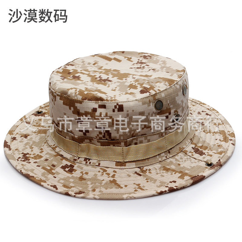 Camouflage Outdoor Round Brim Hat for Hiking