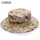 Camouflage Outdoor Round Brim Hat for Hiking