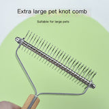 Stainless Steel Pet Grooming Brush for Large Dogs