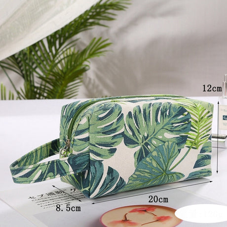 Fashion Travel Ladies Canvas Makeup Bag - Pure Cotton