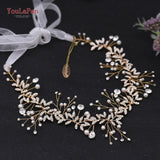 White Handmade Crystal Pearl Bridal Hair Accessories