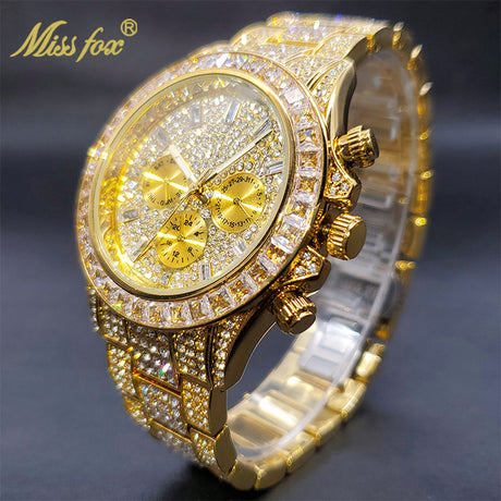 Luxury Gold Waterproof Stainless Steel Watch - Atlantic Shopping Mall