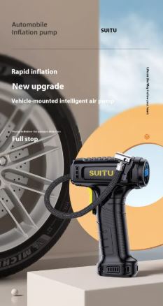 Multifunctional Handheld Wireless Digital Inflator with Intelligent Display – Portable Car Tire Air Pump
