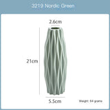 Modern Plastic Flower Vase for Home Decoration (1pc)
