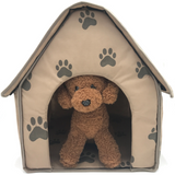 Pet Bed with Paw Print Design for Dogs and Accessories