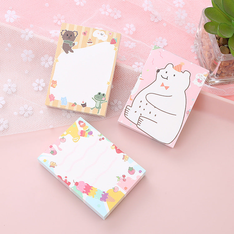 Cute Cartoon Bear Note Paper - Creative Stationery