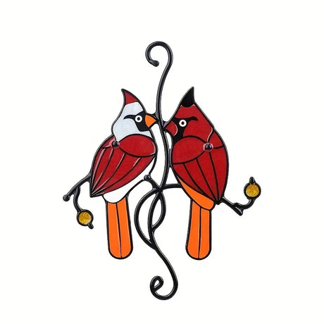 Colorful Metal Bird Pendant Ornament for Home Decor