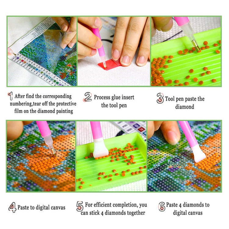 2pc DIY Diamond Painting Kits for Home Wall Art Decor