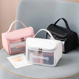 Translucent Portable Waterproof Toiletry Organizer Bag
