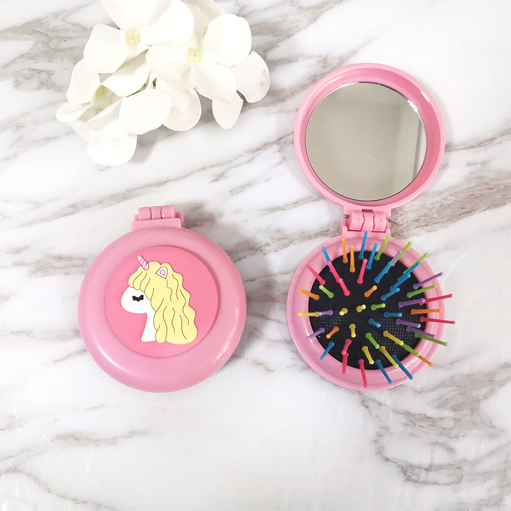 Unicorn Cartoon Animal Pattern Plastic Hair Comb