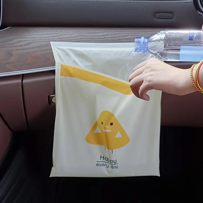 15pcs Car Cleaning & Storage Stick-On Trash Bags