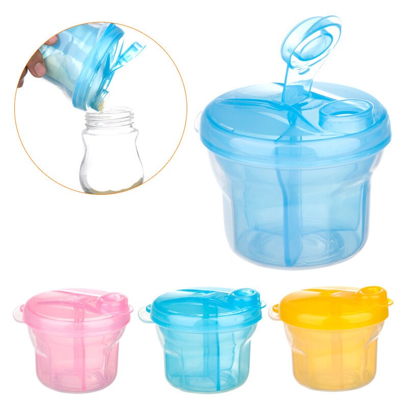 Portable Baby Formula Storage Container with 3 Compartments