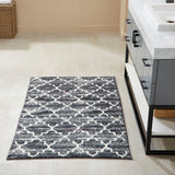 Better Trends Savio Collection 30" x 50" Bath Rug Non Slip Bath Mat & Washable Bathroom Rugs 100% Polyester Premium Bathroom Floor Mat Perfect Bath Mats for Bathroom - Gray Bathroom Rugs