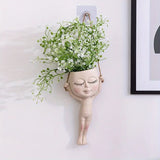 Hanging Planter with Face for Indoor Plants (1pc)