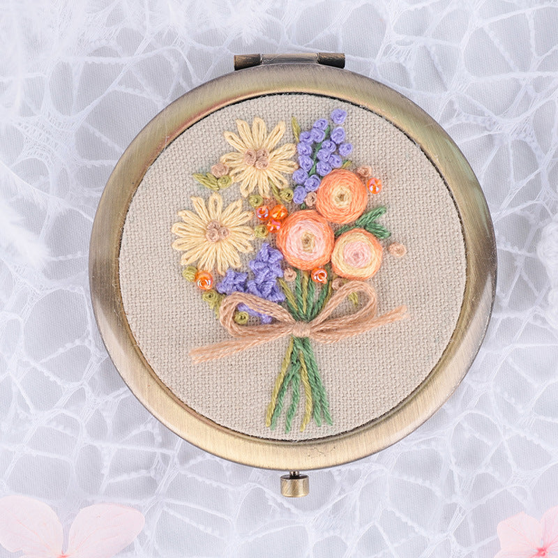 DIY Embroidery Kit for Makeup Mirror Beginners
