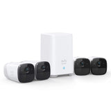 eufy Security eufyCam 2 Wireless Home Security Camera System 365-Day Battery Life HomeKit Compatibility HD 1080p IP67 Weatherproof Night Vision 4-Cam Kit No Monthly Fee (Renewed)