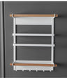 Magnetic Kitchen Towel Rack and Storage Organizer