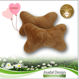 Car Headrest Neck Pillow Winter Plush Side Support