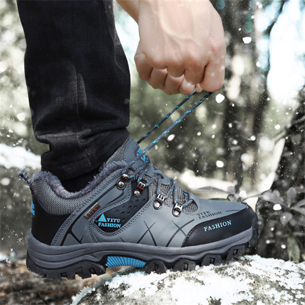 Men's High-Top Anti-Slip Hiking Shoes for Outdoors