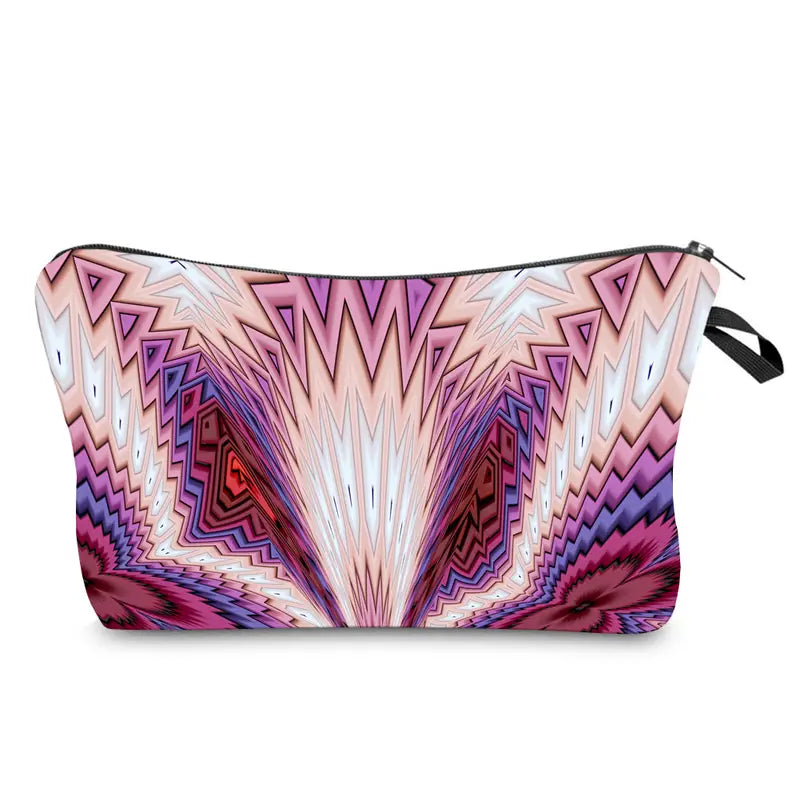 Mandala Print Travel Organizer Bag for Women and Girls