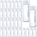 Mifoci 30 Pcs Water Bottle Bulk 17 oz Plastic Sports Water Bottles for Kids Adults Reusable Leak Proof Portable Drink Bottles Large for School Classroom Travel Camping Fitness Office(White)