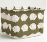 Desktop Makeup Organizer Storage Box with Linen Basket