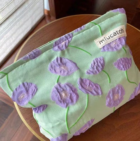 Kawaii Floral Travel Cosmetic Storage Bag and Organizer