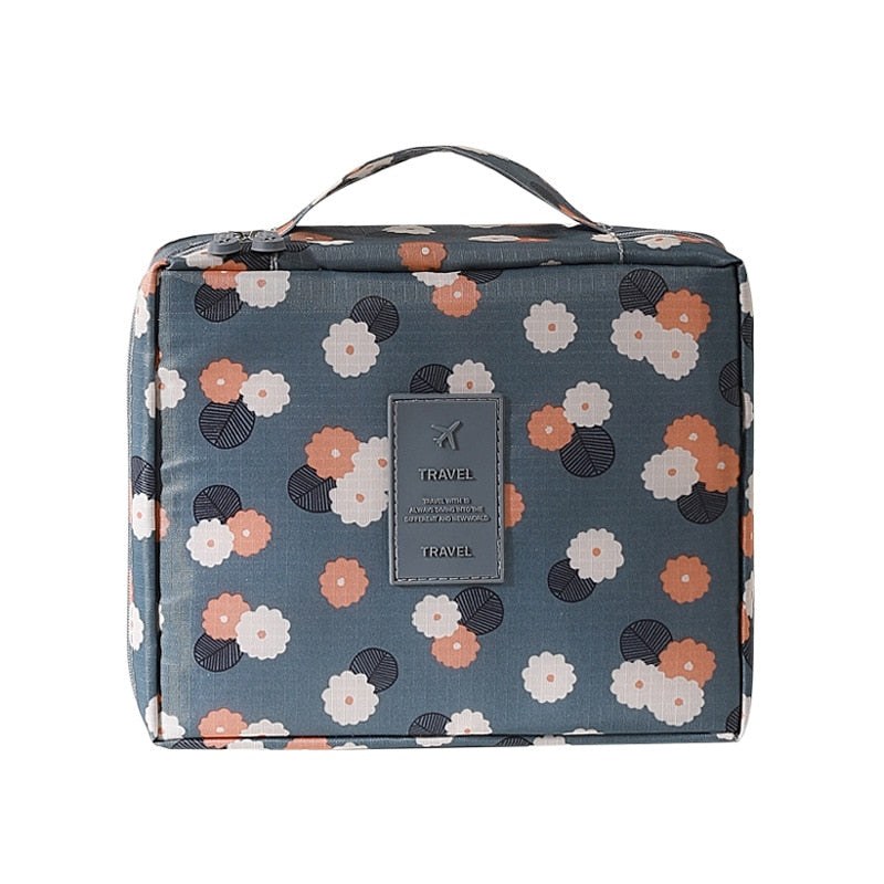 Portable Toiletry Organizer Cosmetic Bag for Ladies